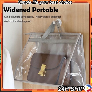 Handbag Dust Cover Multipurpose Transparent Bag Storage Dust Bag Proof Protect Zipper Dust Moisture