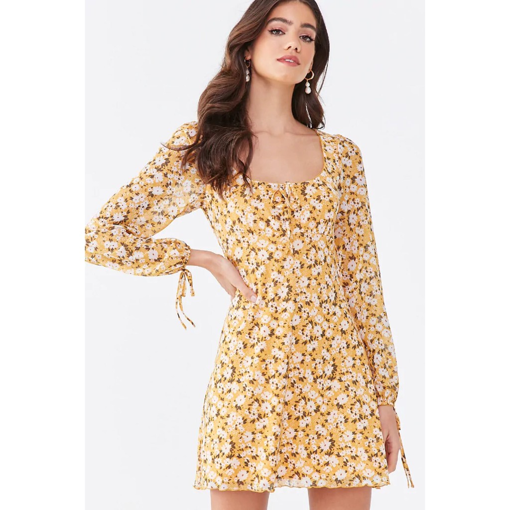 forever 21 floral print mini dress