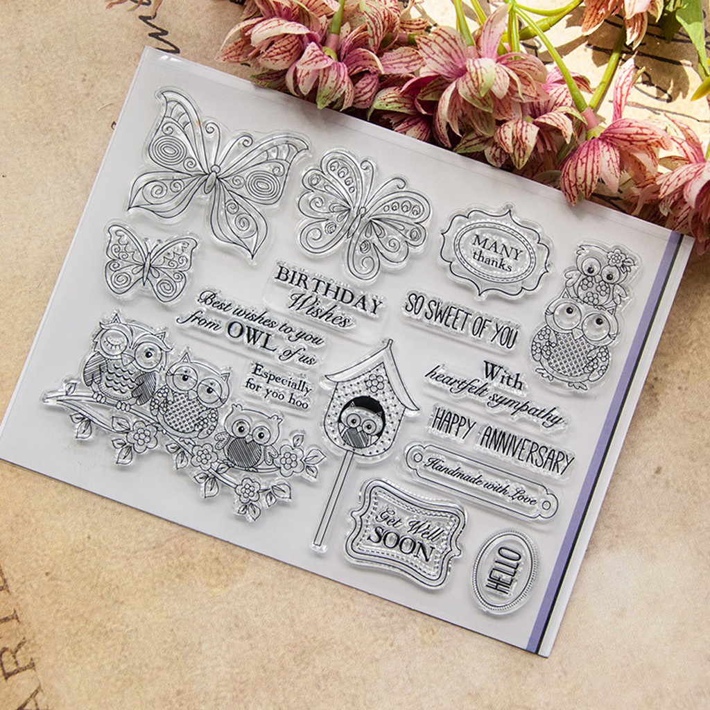 Warm Wishes Clear Silicone Seal Stamp Diy Album Scrapbooking Photo