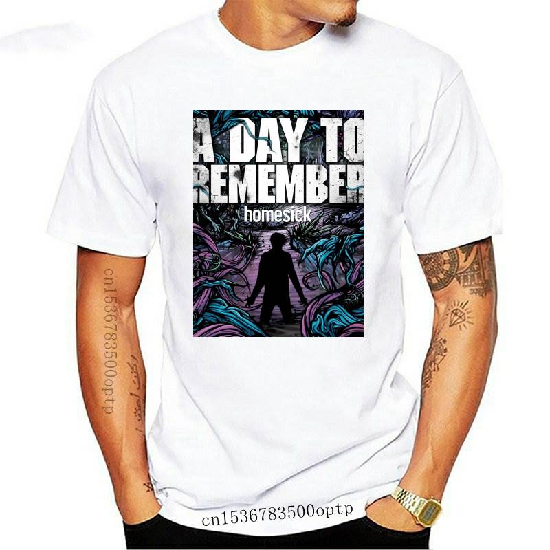 men t shirt A Day To Remember Homesick Black Cotton Shirts Top Tee Size S - 2XL