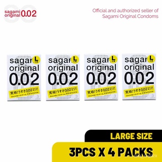 Sagami Original Condom 0.02 12's (4packs x 3's) - Large #2