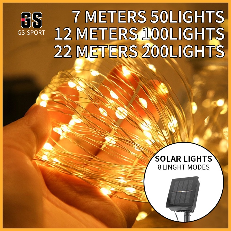 Solar String Lights 50/100/200/LED christmas lights outdoor waterproof