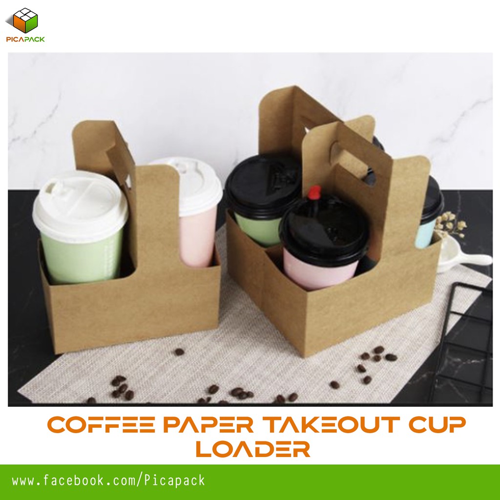 25pcs Coffee Cups Paper Takeout Holder Cup Bottle Holder For Hot Beverages Milk Tea Take Out 8300