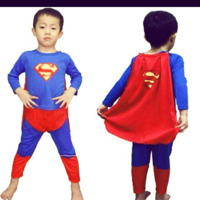 Superman Costume Plain | Shopee Philippines