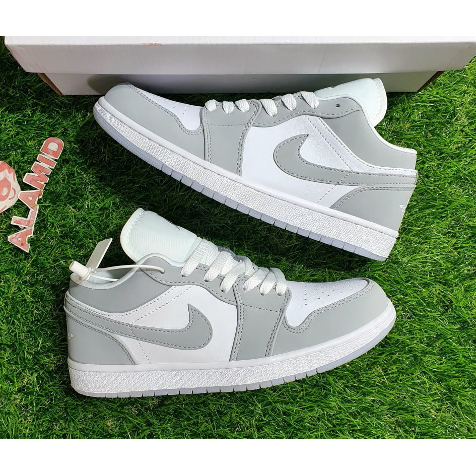 white wolf grey jordan 1 low men's