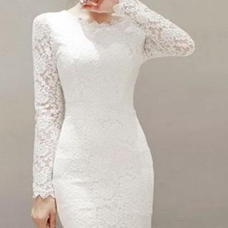 white casual dress for wedding