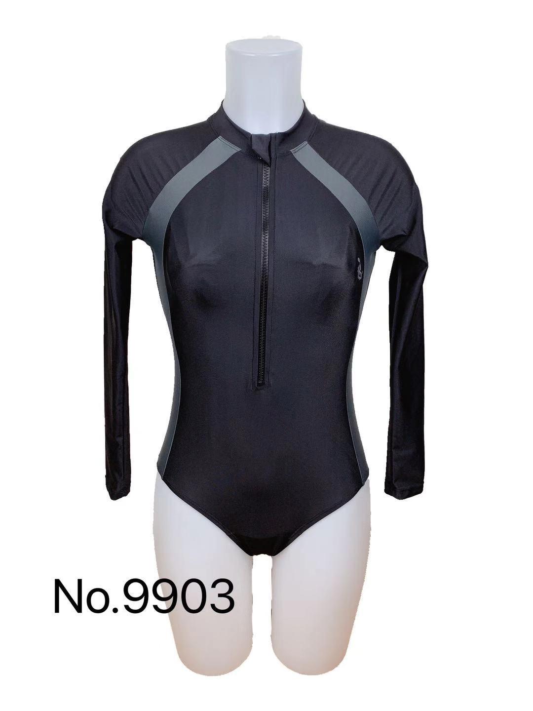 Goliday Rashguard Ocean Breeze Plain Zip Up With String One Piece Women Swimsuit Rashguard Longsleev Shopee Philippines