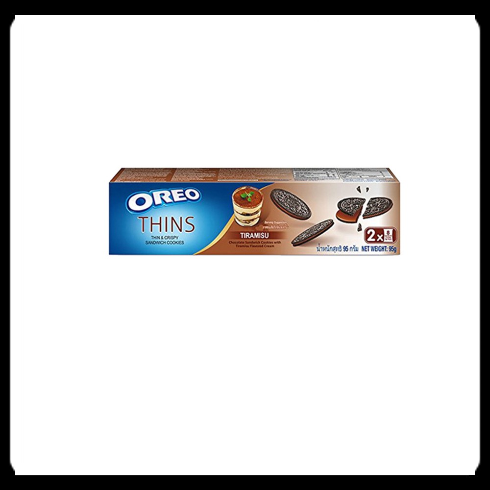 Oreo Thins Tiramisu Sandwich Cookies 95grams | Shopee Philippines