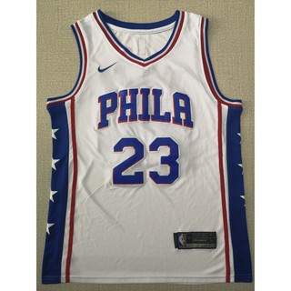 Nba Sixers 23 Butler City Edition Jersey White Gray Red Shopee Philippines shopee
