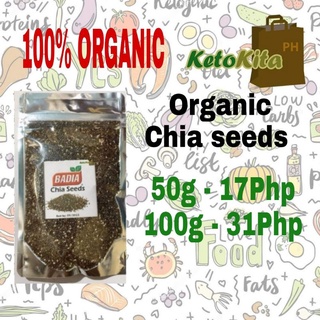 50g 100g Organic chia seeds Keto approve