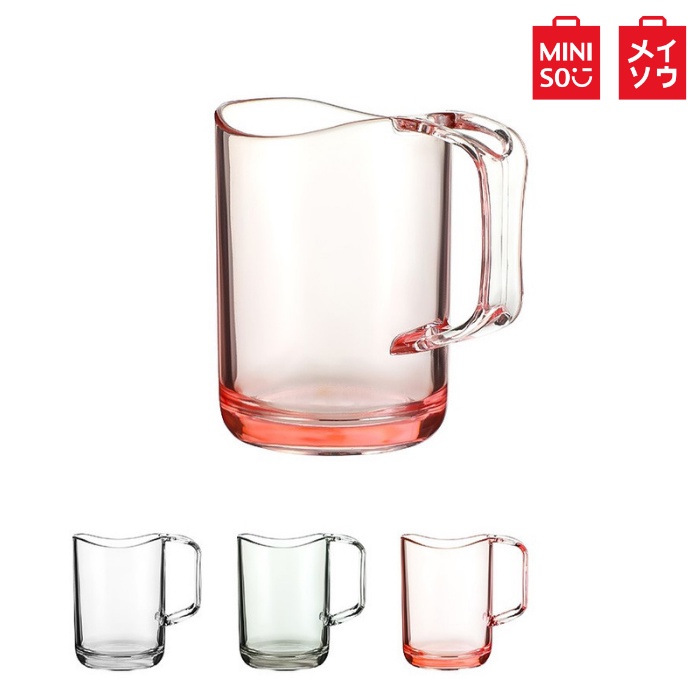 Miniso Simple Tooth Mug Glass Cup Gargle Wash Cup Toothbrush Holder Mug