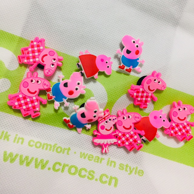 peppa pig croc charms