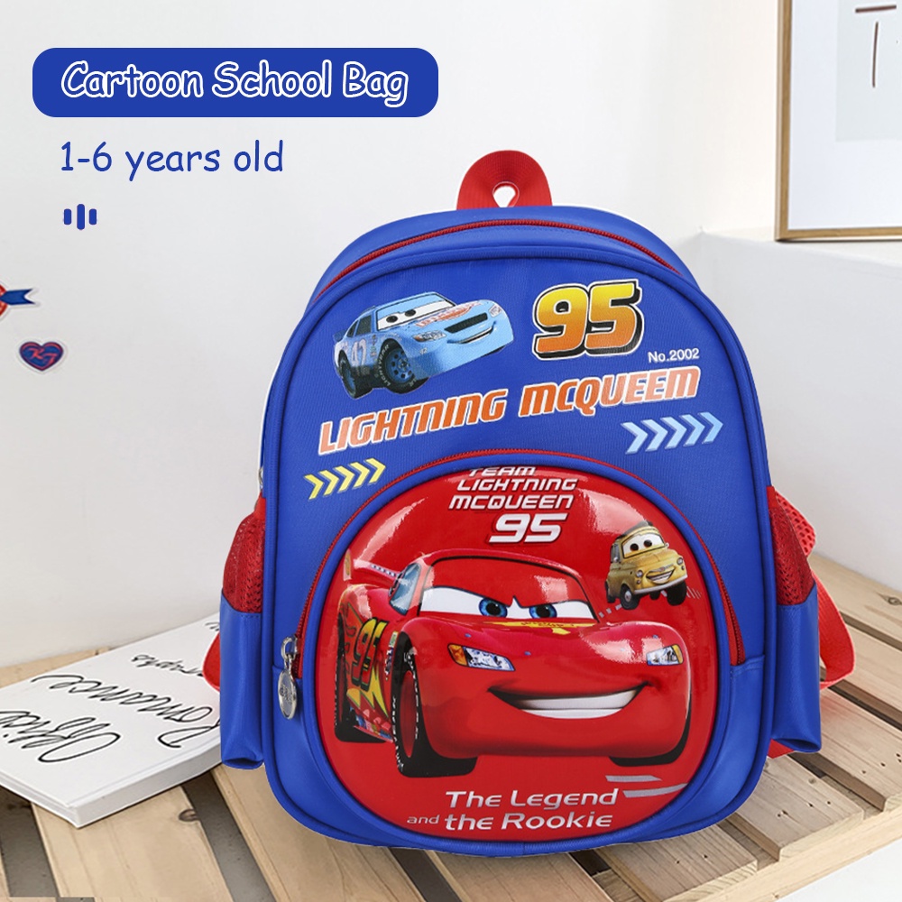 12 Inch Children’s School Bag Spiderman, Car, Captain America Cartoon School Bag To School