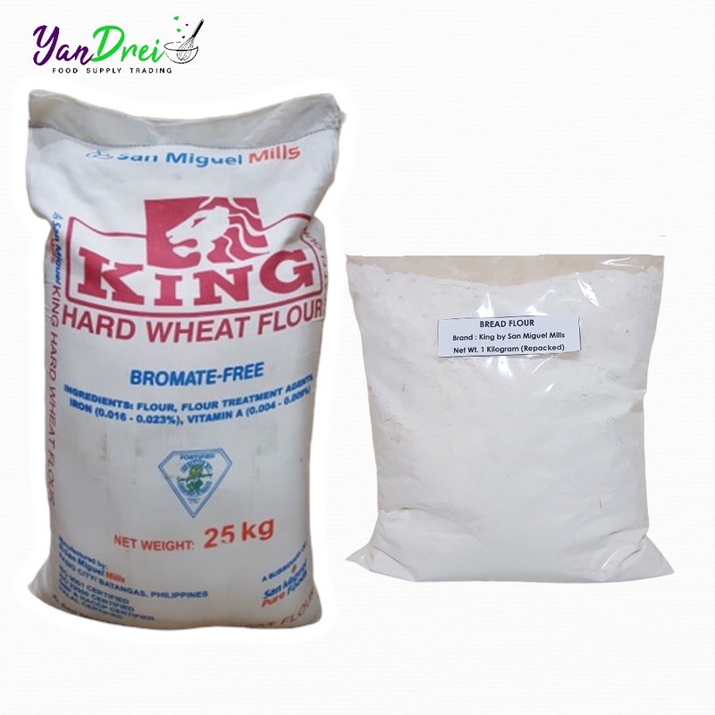 Bread Flour - 1 Kilogram King Brand by San Miguel Mills | Shopee ...