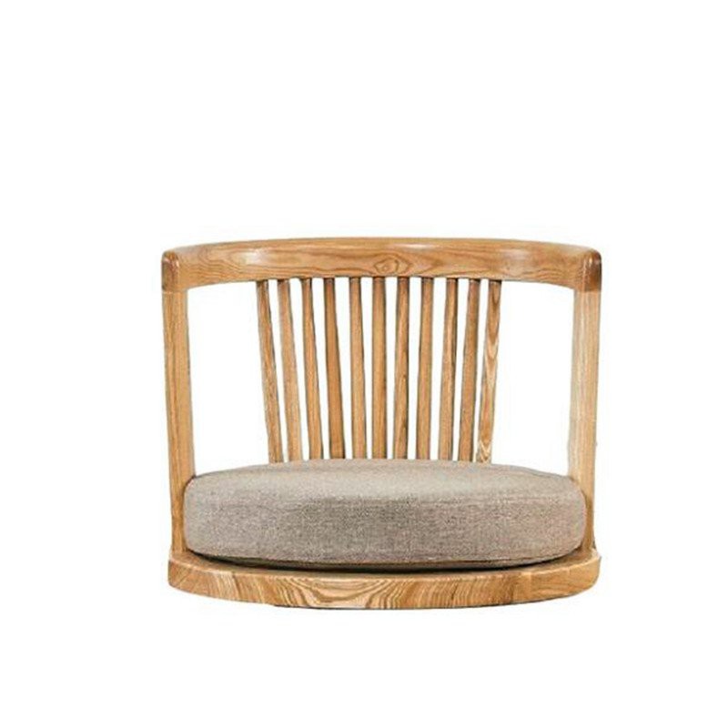 Japanese Zaisu Meditation Chair With Armrests With Back Support Asian Traditional Floor Tatami Chair Shopee Philippines