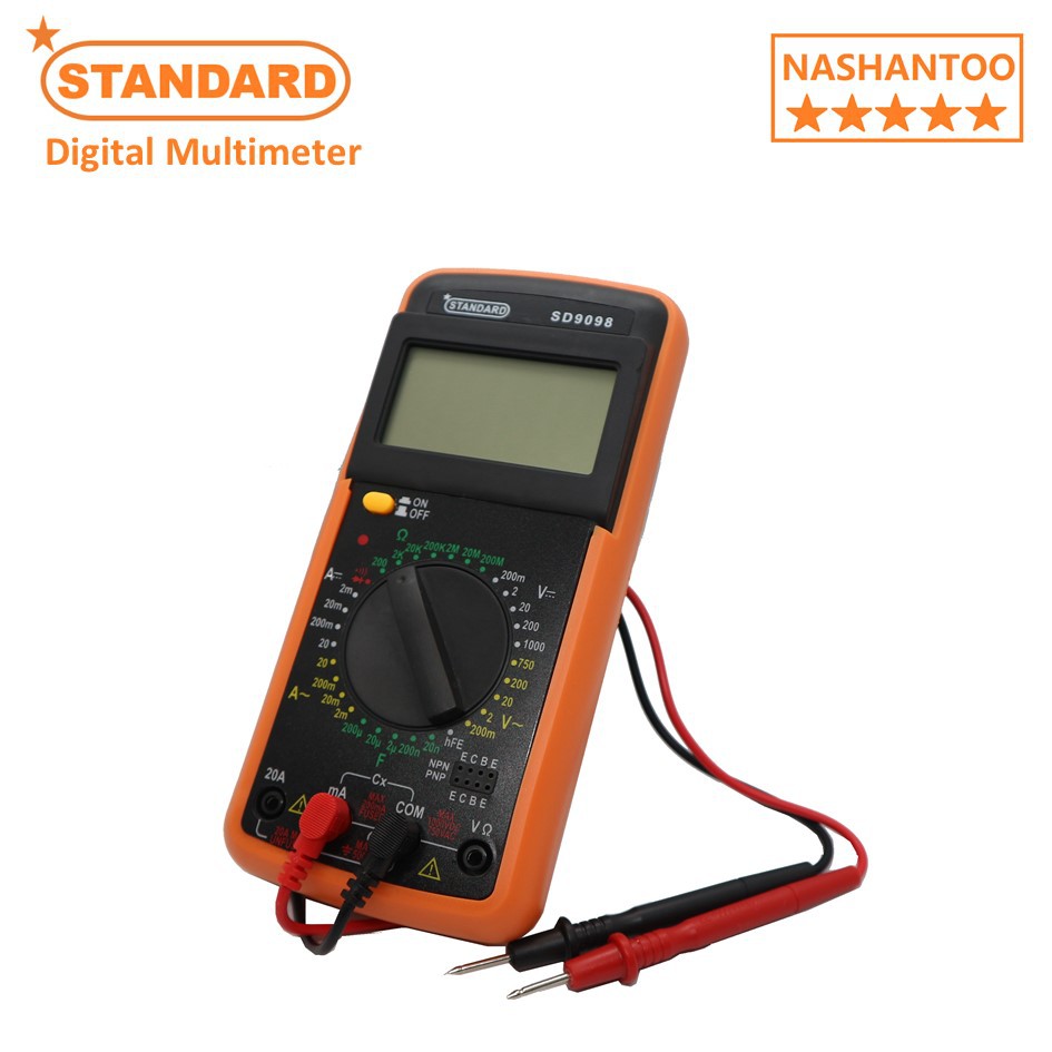 STANDARD Handheld Portable LCD Digital Multimeter Voltmeter Ammeter AC