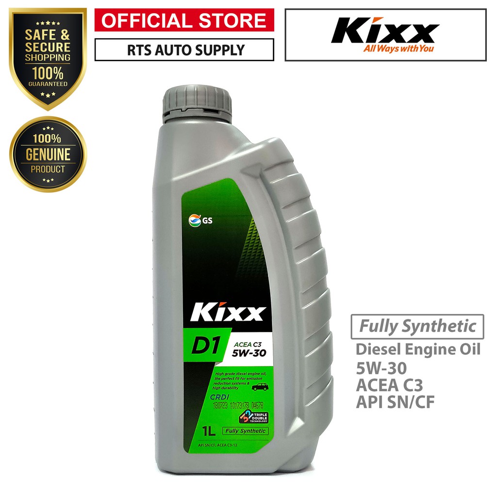 KIXX D1 5w 30 ACEA C3 Fully synthetic Diesel engine oil 1 Liter ( 5W30