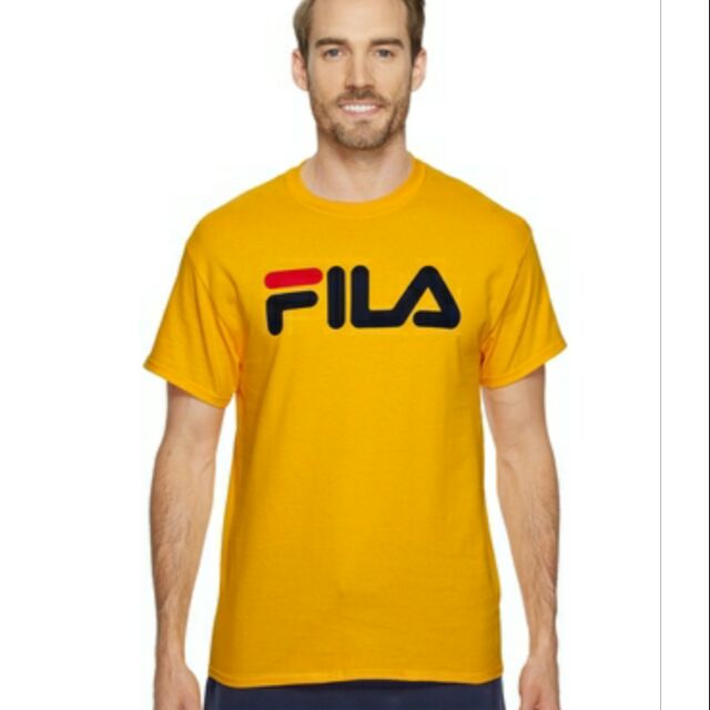 yellow fila shirt men