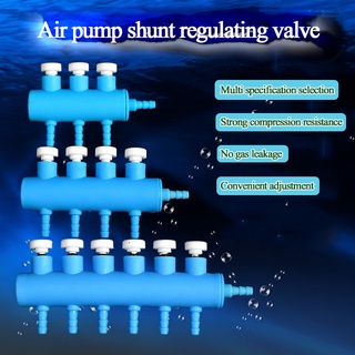Air Pump Hose Splitter Water Tube Connector Fish Tank Oxygen Regulating Valve Flow Splitter