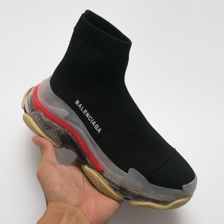 balenciaga triple s air knit mid sock