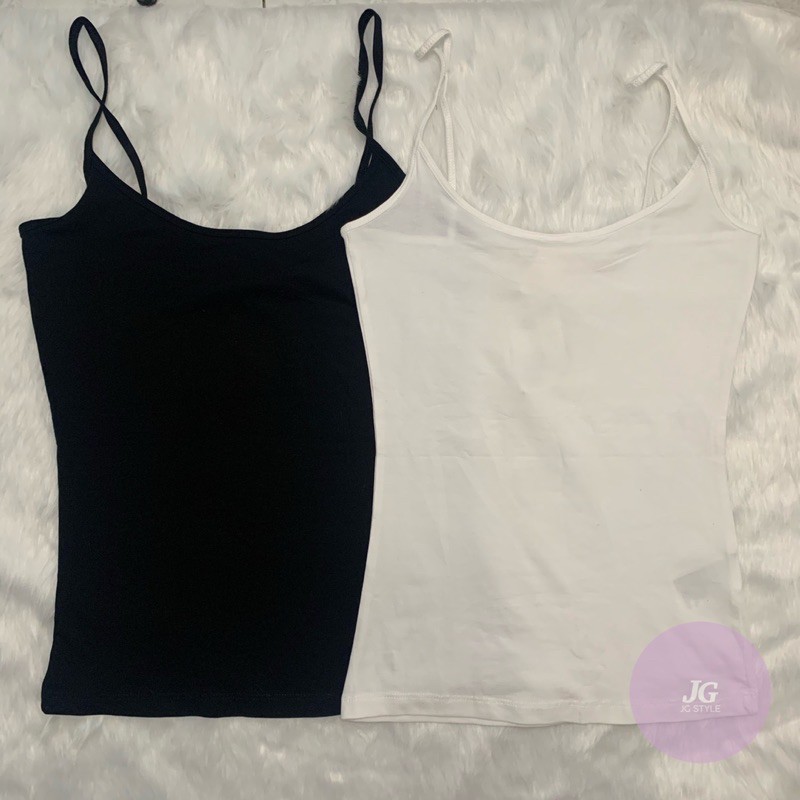 H M Basic Sando Black And White Shopee Philippines