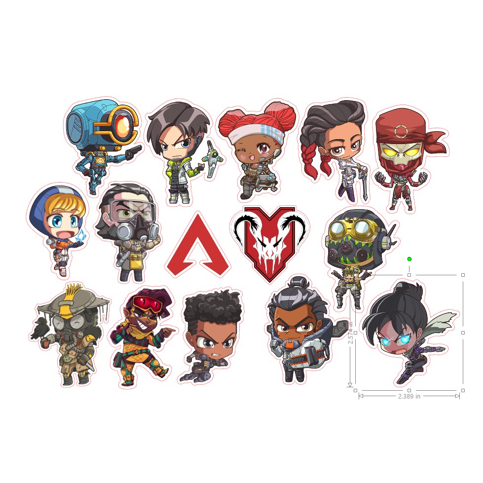 Apex Legends Stickers Glossy Finish Philippines Shopee Philippines 3775