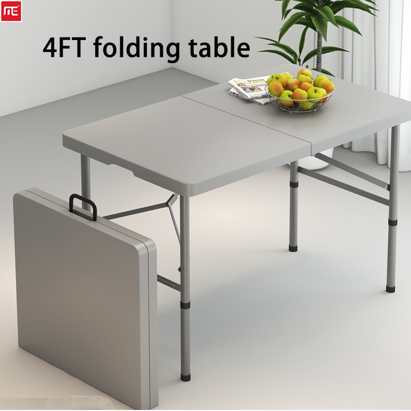 Heavy Duty Folding Table 4 FT/Foldinhalf Table White Steel