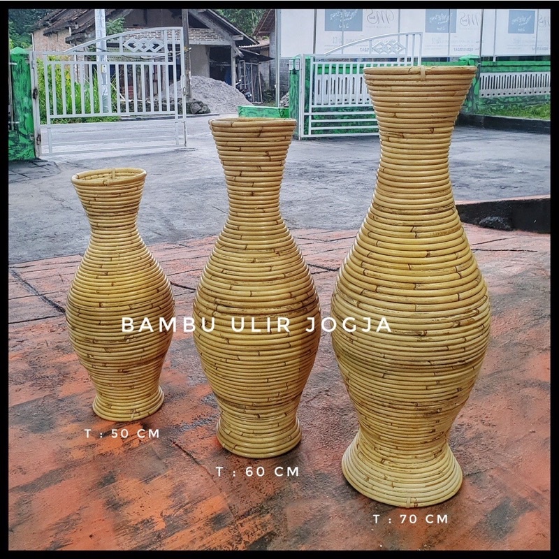 70 cm Rattan Vase Model Jars (Full Rattan Original) Shopee Philippines