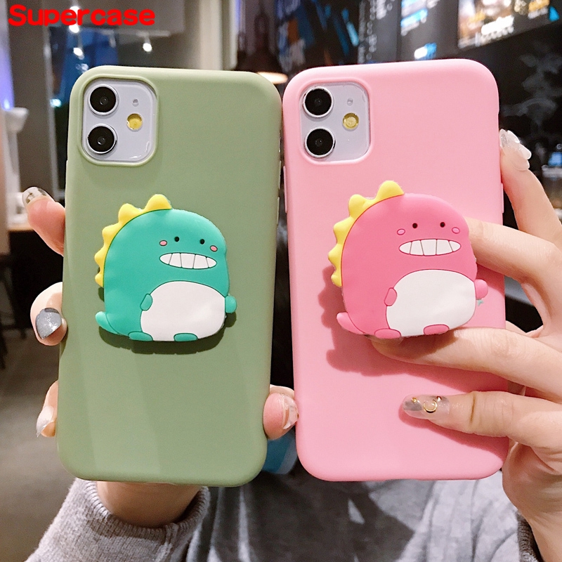 Cute Dinosaur Phone Case For Huawei Y6p Y5p Y7P Y8P P Smart Z 2020 Nova