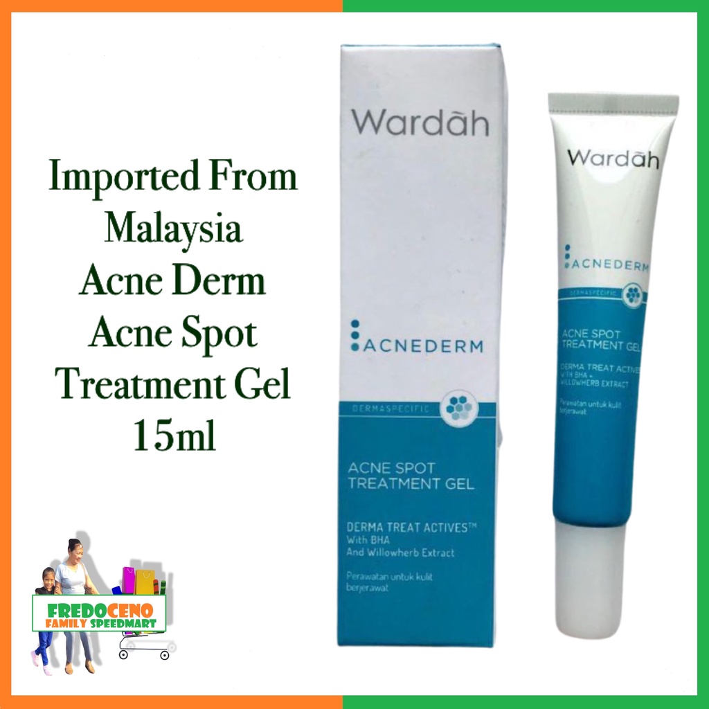 Wardah Acnederm Acne Spot Treatment Gel 15ml (Imported From Malaysia