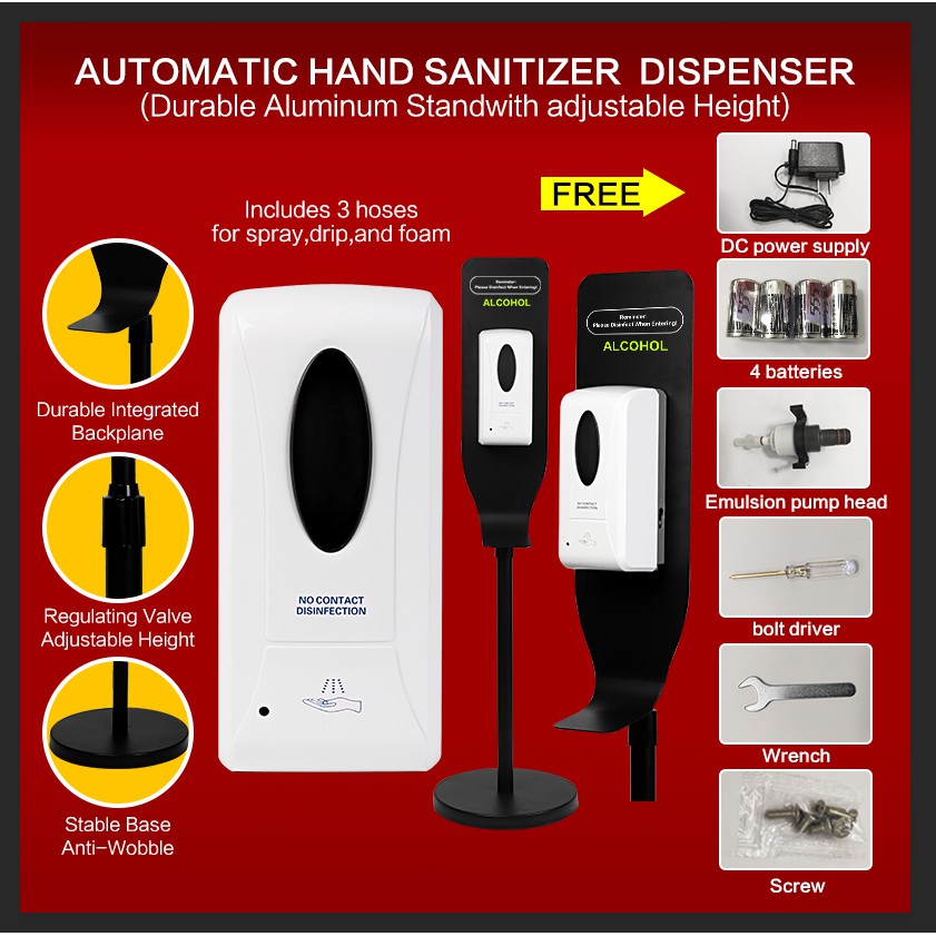 Stand Type Automatic Alcohol Dispenser RS54A Shopee Philippines