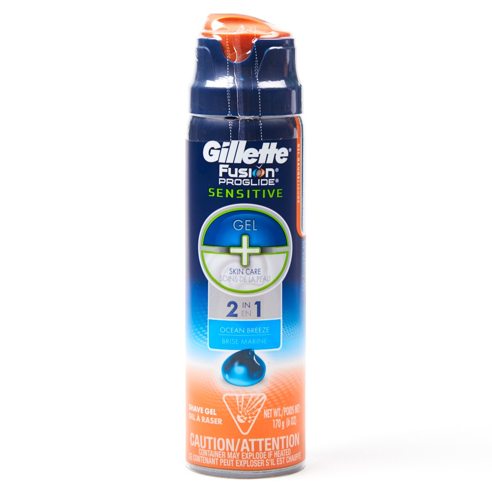 Gillette Fusion Proglide Sensitive 2in1 Shave Gel 170g Shopee