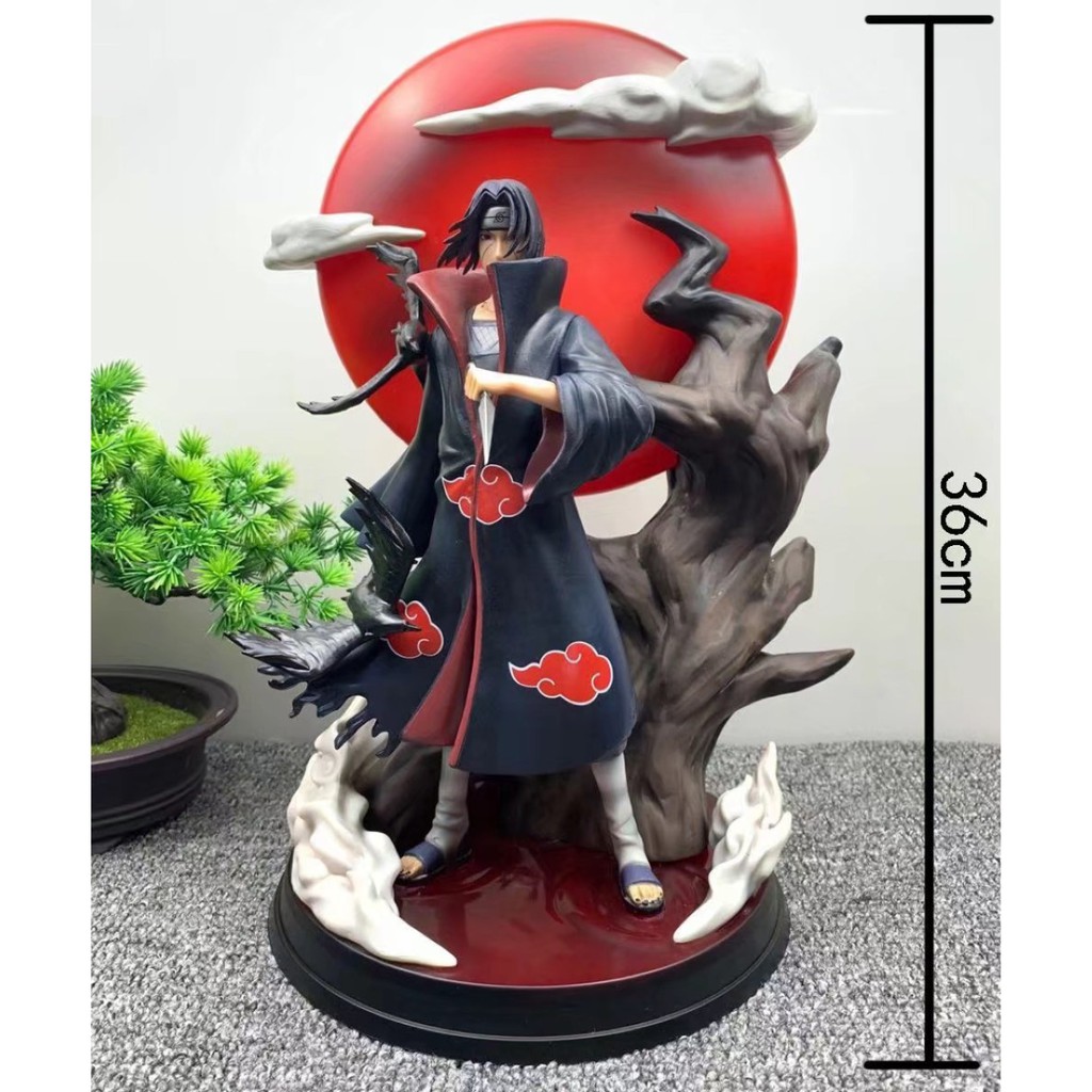 Naruto shippuden Akatsuki Organization Itachi Uchiha GK Resin Statue ...