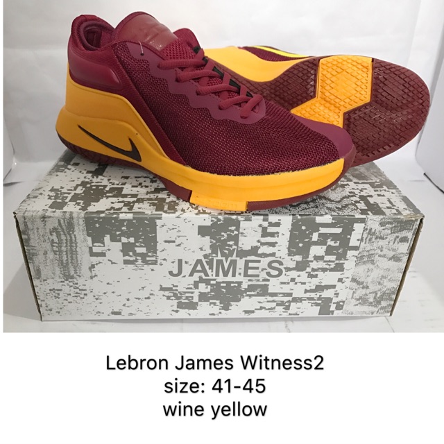 yellow lebron james shoes