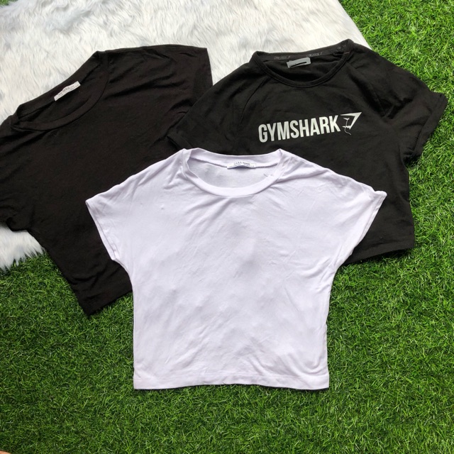 Zara Basic Crop Tee Top Shopee Philippines