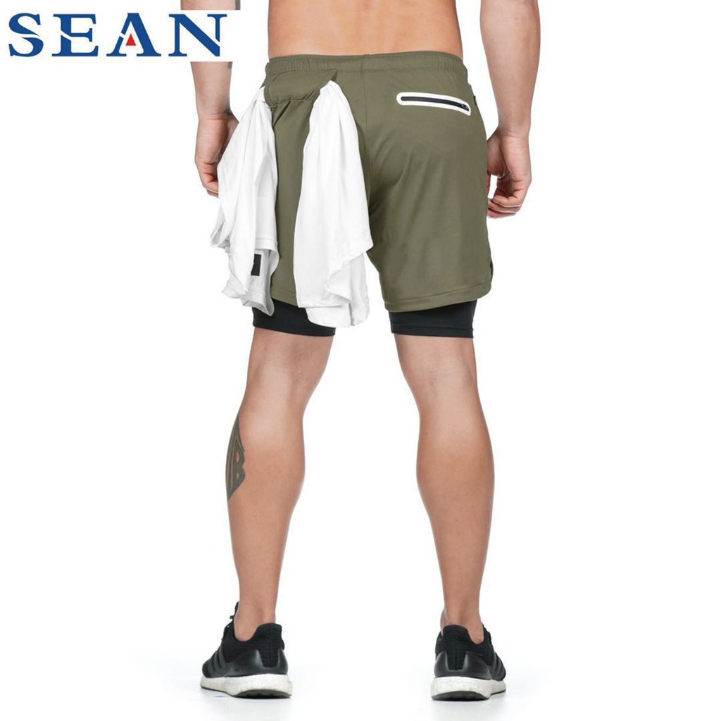 stretch jogger shorts