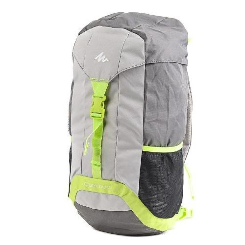 green hiking backpack