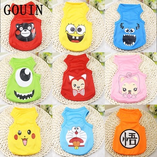 GOUIN Pet Dog Vest Shirt Cat Dog Cotton Clothes Spring Summer Puppy Clothing Breathable T-shirt