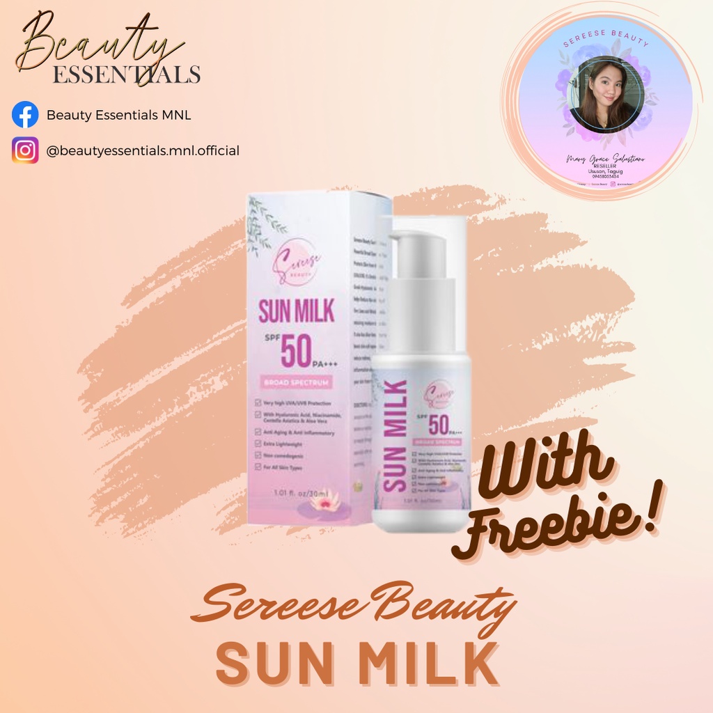 Sereese Beauty Sun Milk Spf 50 Pa Broad Spectrum Shopee Philippines