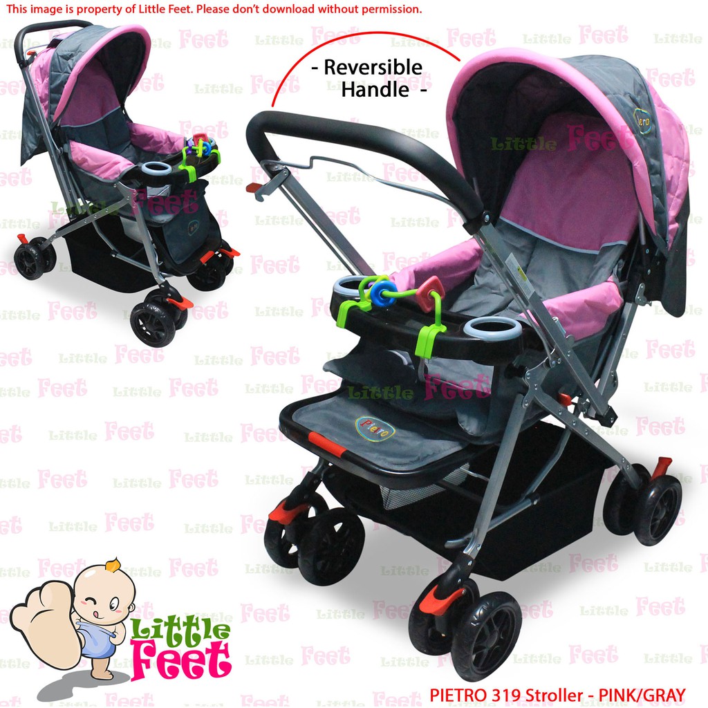 pink toddler stroller