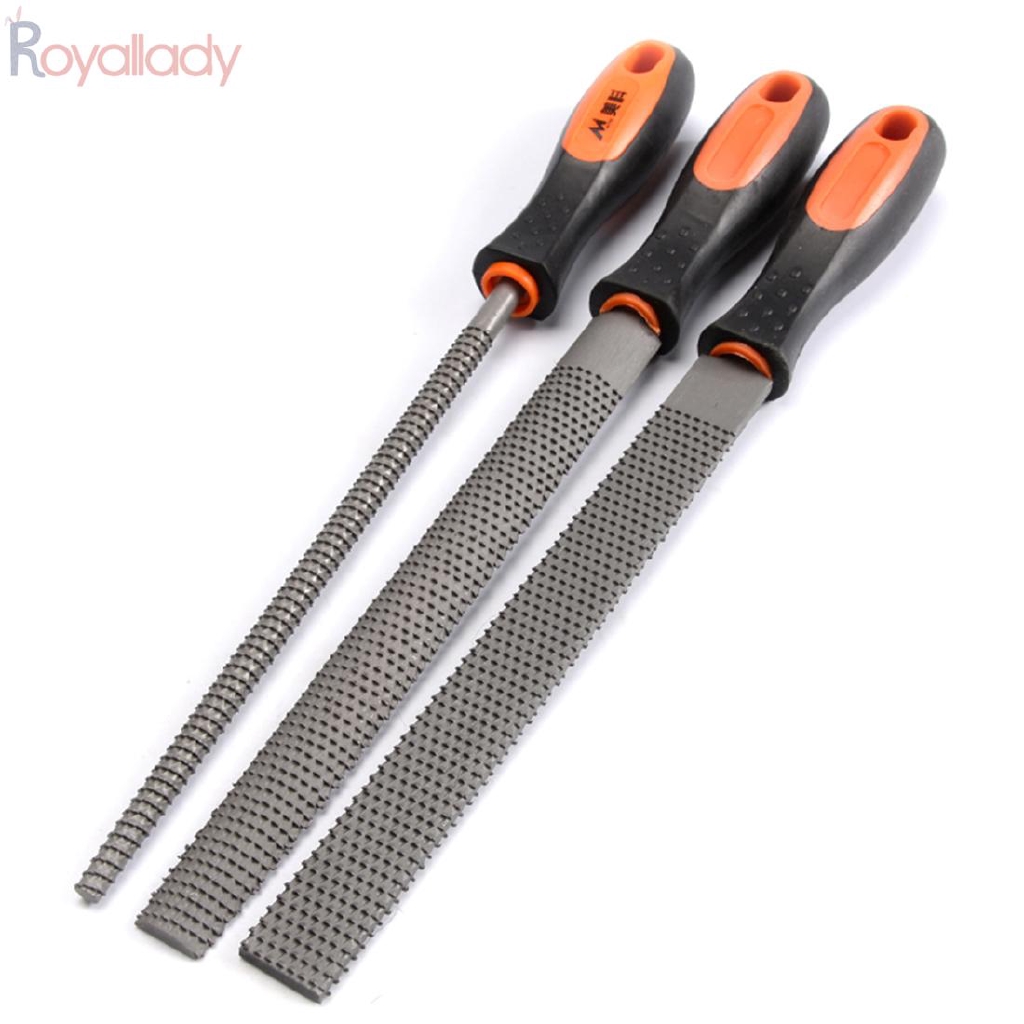 Details about   2pcs Steel File & Wood Rasp Mill file Plastic Handle high quality durable 