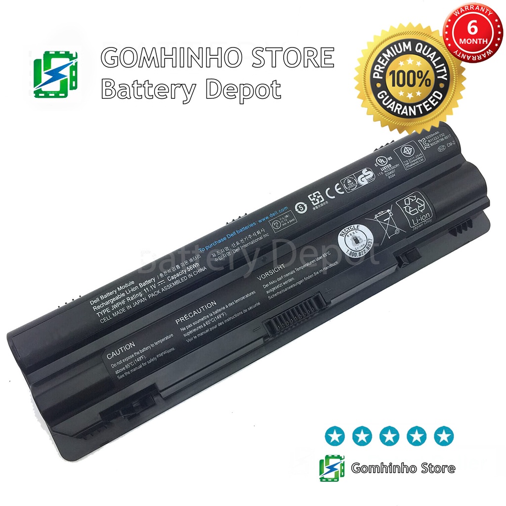 Dell JWPHF Battery for Dell XPS 14 L401x L501x 【XPS 14, XPS 15, XPS 17