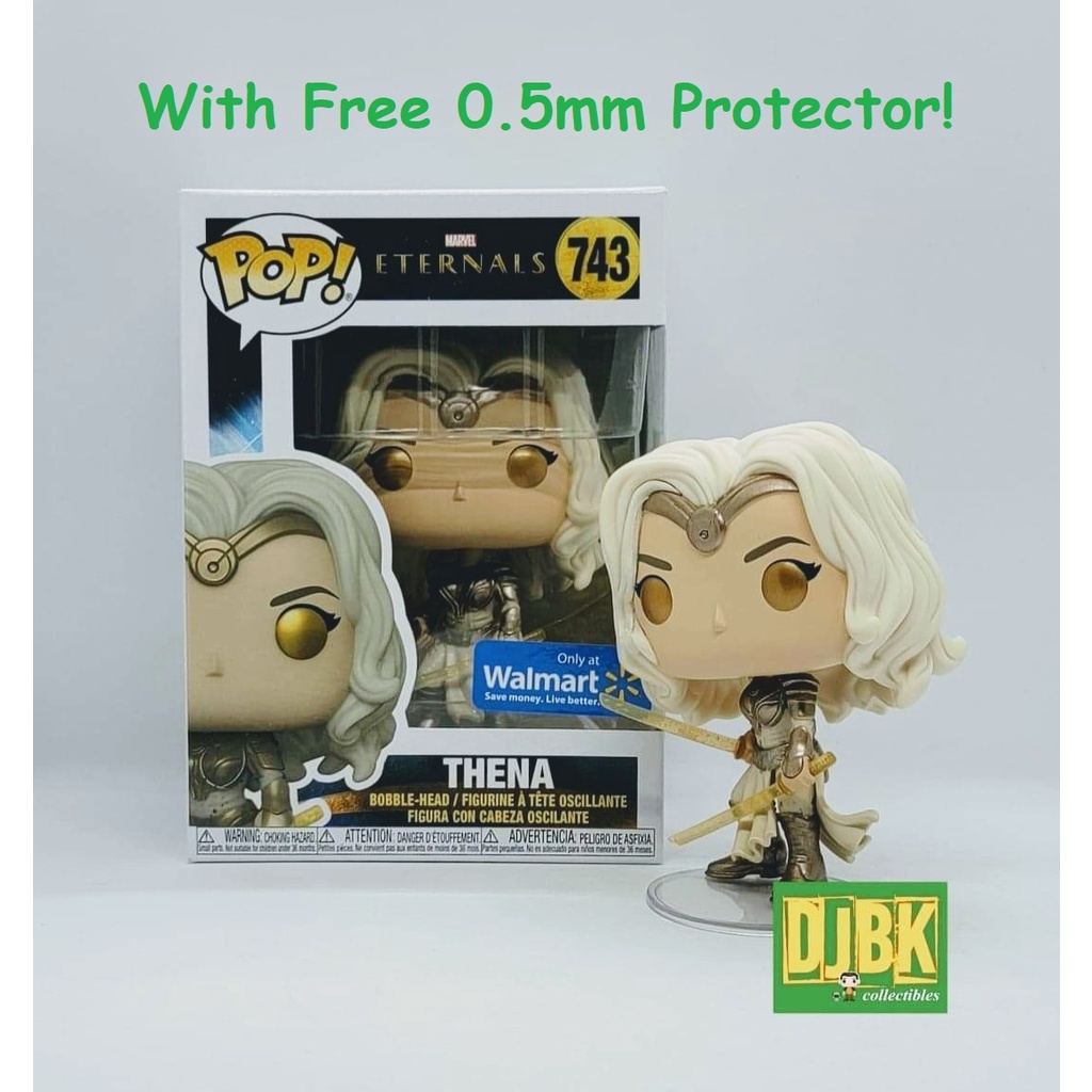 Funko Pop Eternals Film + protecteur : Pop ! Figurine Marvel Comics en vinyle (coffret cadeau livré avec étui de protection de la marque ToyBop) ( Thena