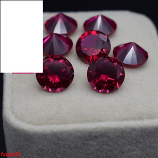 0.8mm ROUND CUT MATCHING PAIR LOOSE NATURAL PIGEON BLOOD RUBY 
