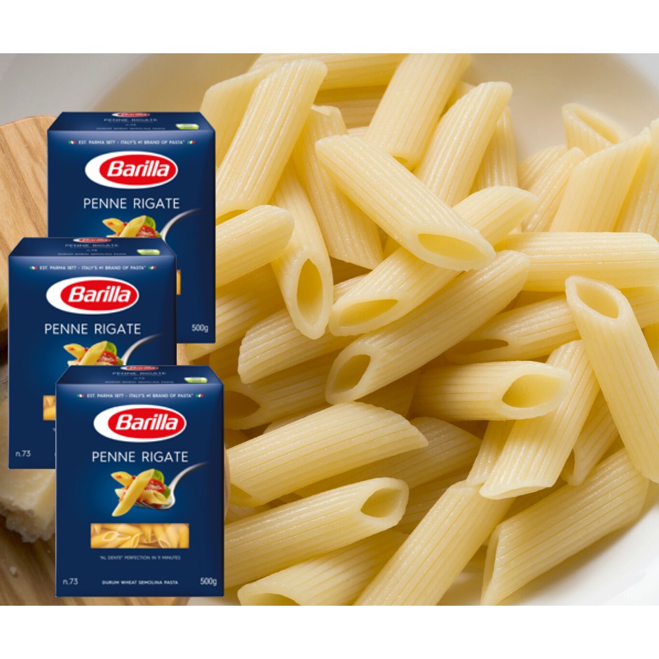 Barilla Penne Rigate N.73 Durum Wheat Semolina Pasta, 500 grams (Pack