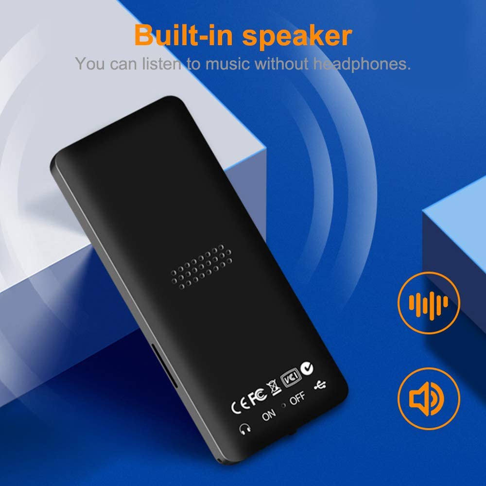 【Ready Stock】New card ultra-thin screen MP4 player lyrics, speed change, repeat, e-book MP3, lossle