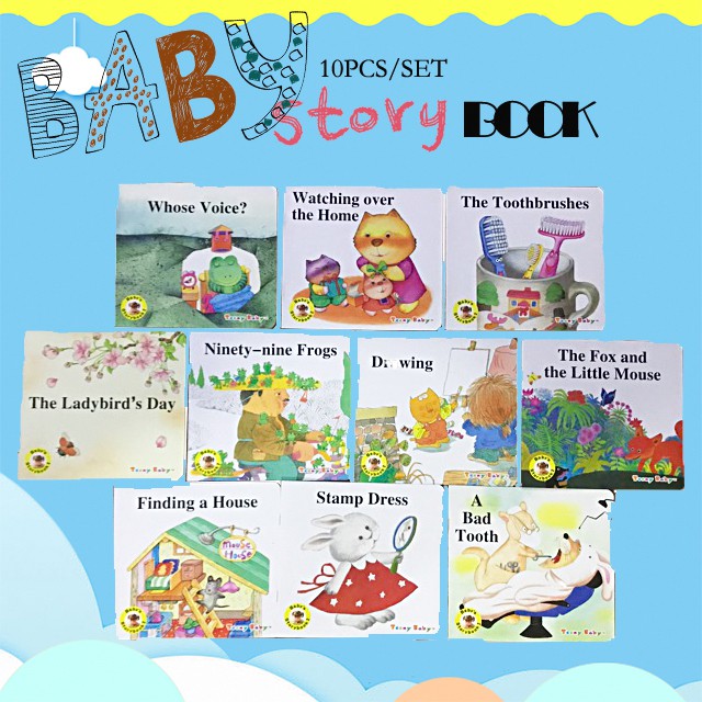 10pcs/set Babies Story Books Bedtime Stories Shopee Philippines