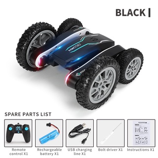 4WD RC Car 2.4G Radio 1:24 Double Side RC Stunt Cars 360° Reversal Vehicle Toys 