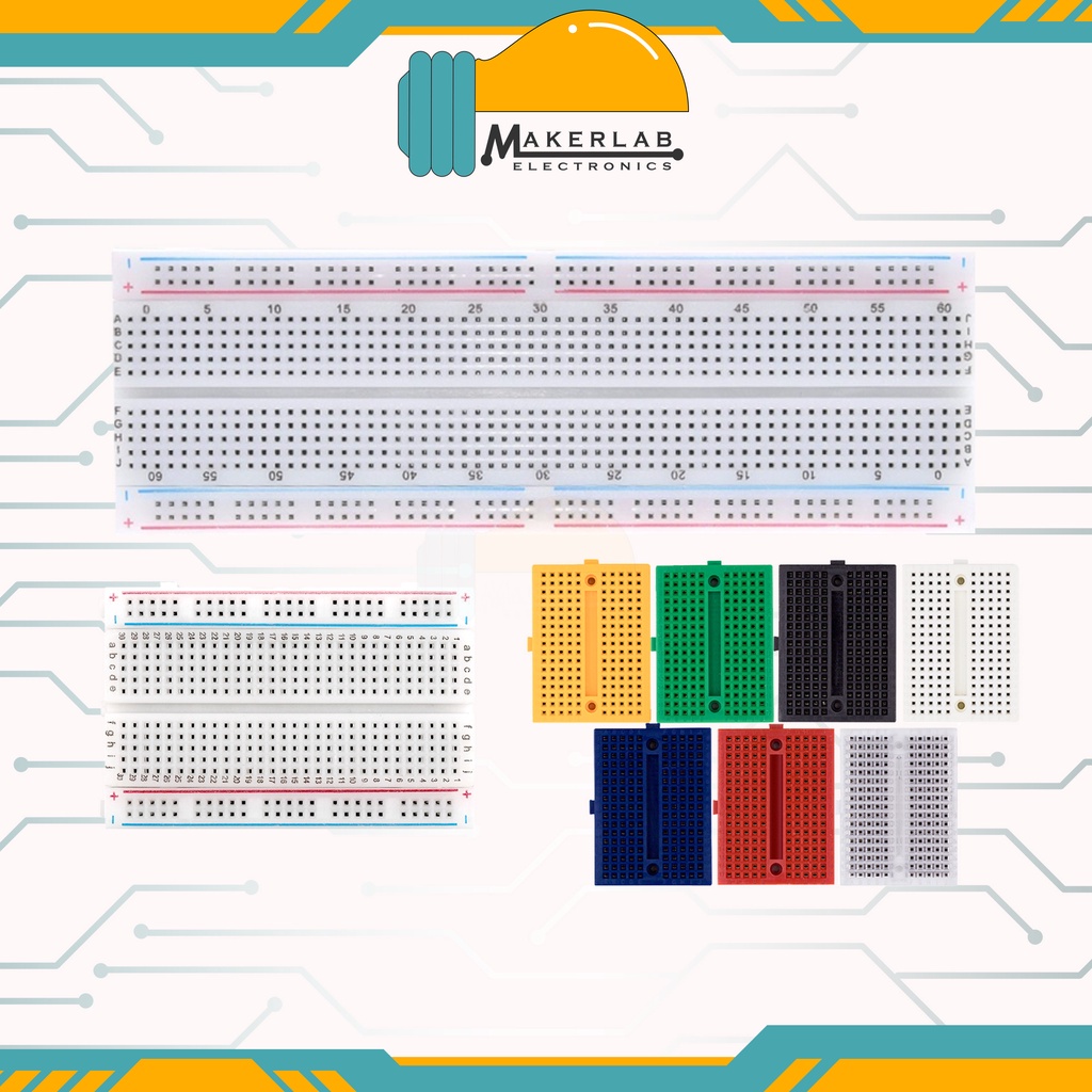 Solder Less PCB Breadboard SYB MB102 830 800 400 170 Tie Points Circuit Solderless Half Full