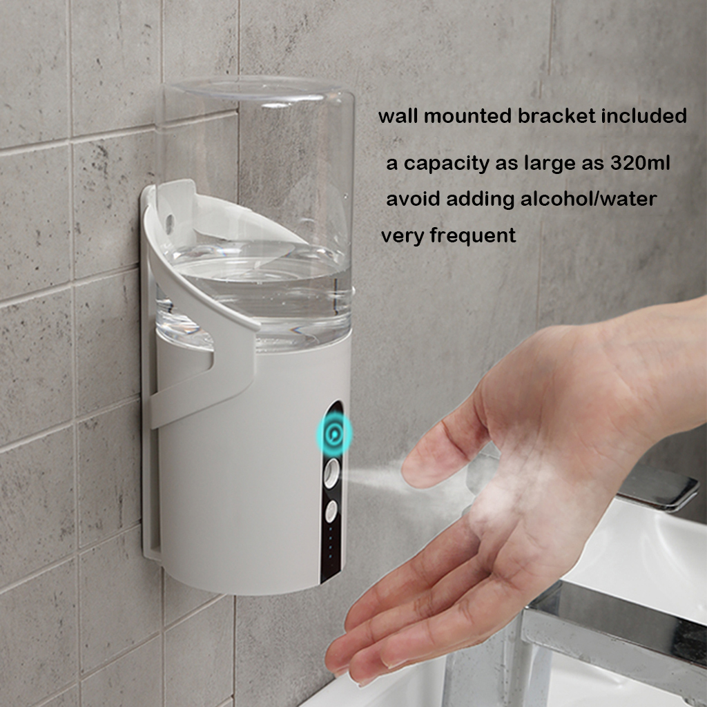 NEW Automatic Alcohol Sterilizing Wall hanging Dispenser 320ML Touchless Sprayer Desk wall